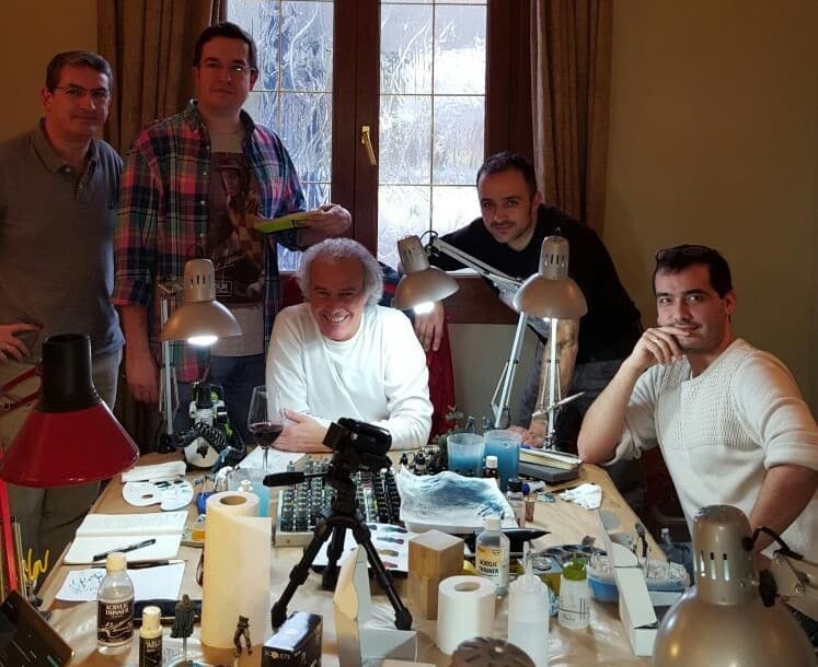 Julio Cabos en una sesión de formación con alumnos